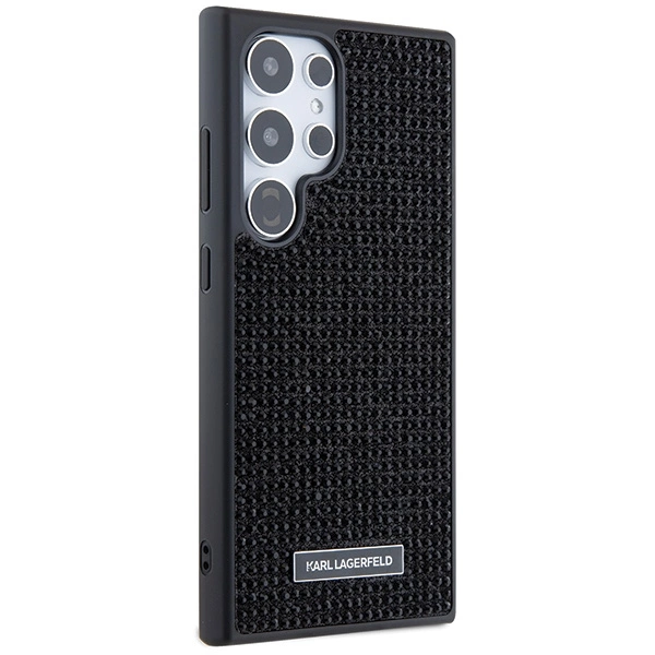 Karl Lagerfeld Rhinestone Metal Logo case for Samsung Galaxy S24 Ultra - blackeng