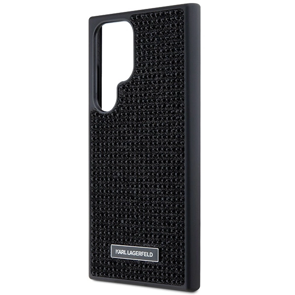 Karl Lagerfeld Rhinestone Metal Logo case for Samsung Galaxy S24 Ultra - blackeng