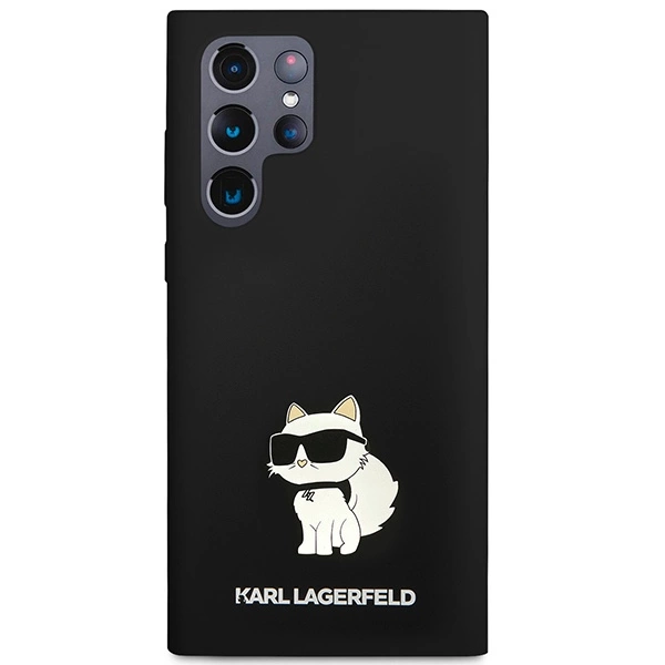 Karl Lagerfeld Silicone Choupette case for Samsung Galaxy S24 Ultra - blackeng