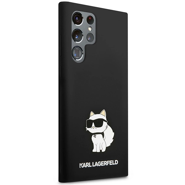 Karl Lagerfeld Silicone Choupette case for Samsung Galaxy S24 Ultra - blackeng