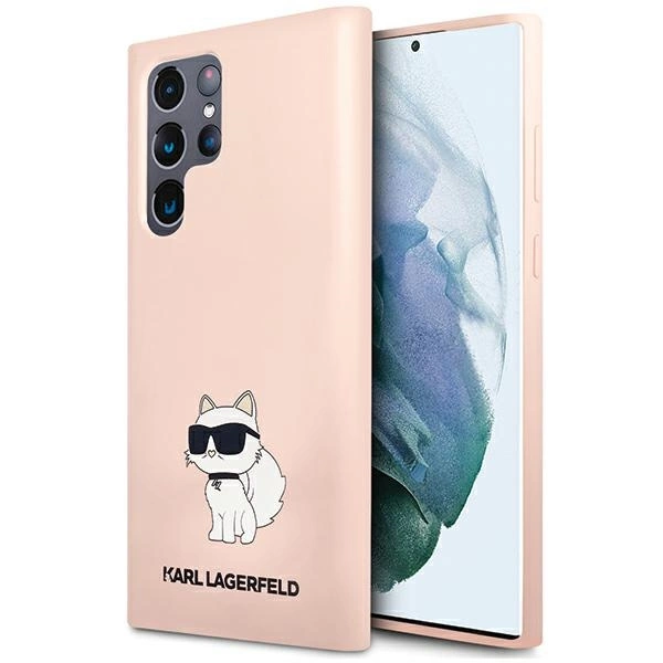 Karl Lagerfeld Silicone Choupette case for Samsung Galaxy S24 Ultra - pinkeng