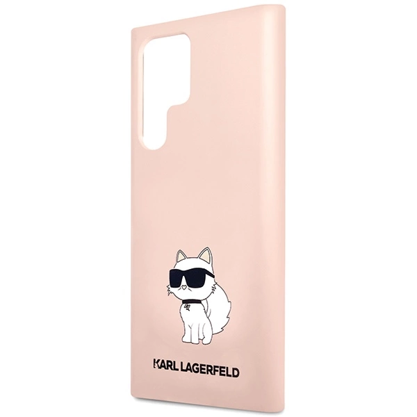 Karl Lagerfeld Silicone Choupette case for Samsung Galaxy S24 Ultra - pinkeng