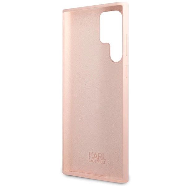 Karl Lagerfeld Silicone Choupette case for Samsung Galaxy S24 Ultra - pinkeng