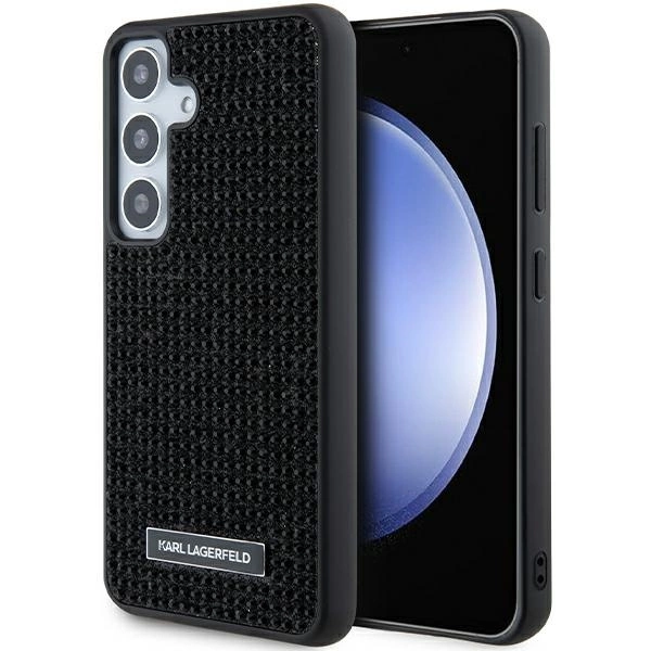 Karl Lagerfeld Rhinestone Metal Logo case for Samsung Galaxy S24+ - blackeng