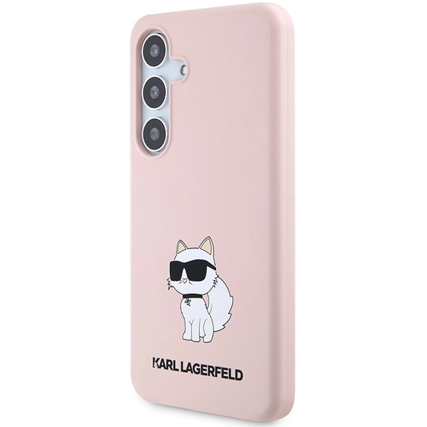 Karl Lagerfeld Silicone Choupette case for Samsung Galaxy S24+ - pinkeng