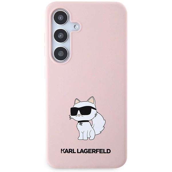 Karl Lagerfeld Silicone Choupette case for Samsung Galaxy S24+ - pinkeng