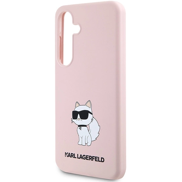 Karl Lagerfeld Silicone Choupette case for Samsung Galaxy S24+ - pinkeng