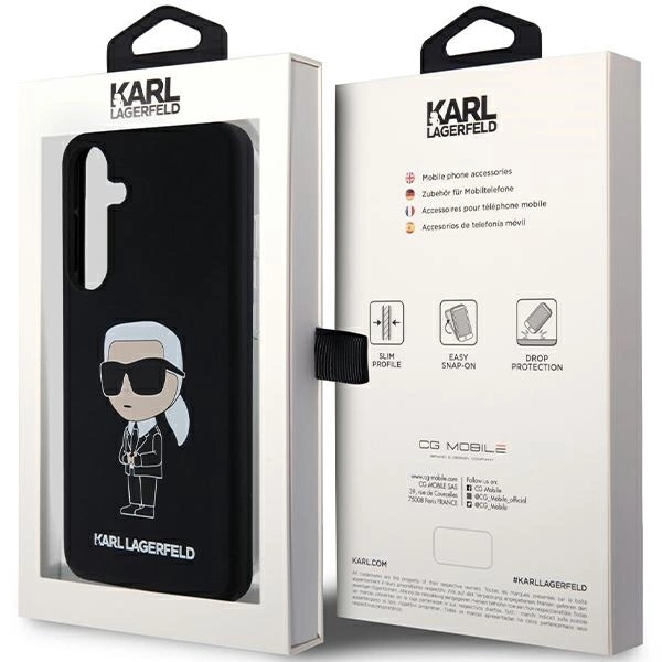 Karl Lagerfeld Silicone Ikonik case for Samsung Galaxy S24+ - blackeng