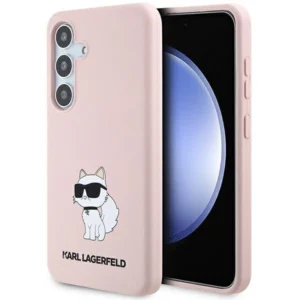 Karl Lagerfeld Silicone Choupette case for Samsung Galaxy S24 - pinkeng