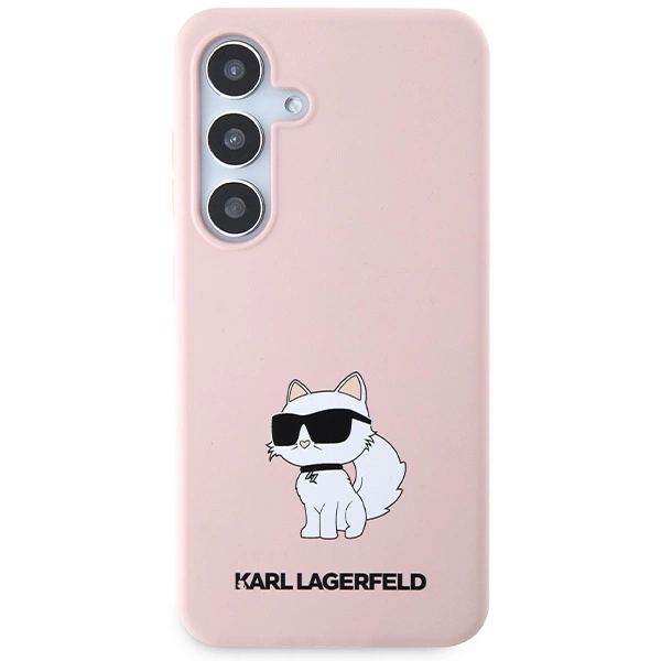 Karl Lagerfeld Silicone Choupette case for Samsung Galaxy S24 - pinkeng