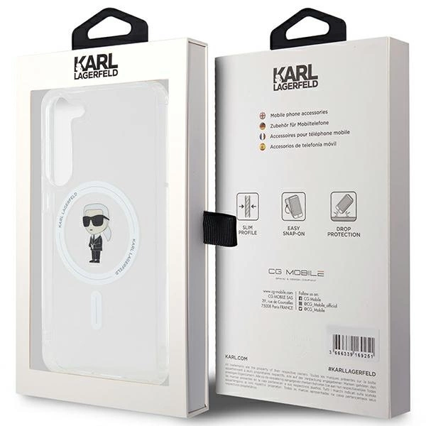 Karl Lagerfeld IML Ikonik MagSafe case for Samsung Galaxy S23+ - transparenteng