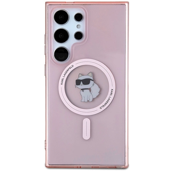 Karl Lagerfeld IML Choupette MagSafe case for Samsung Galaxy S24 Ultra - pinkeng