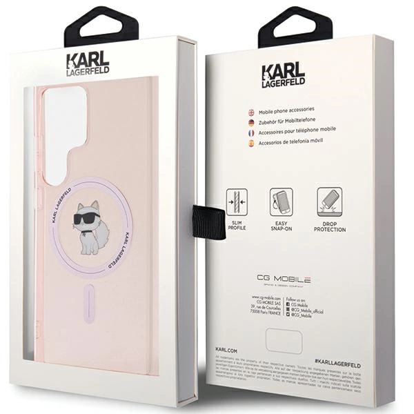Karl Lagerfeld IML Choupette MagSafe case for Samsung Galaxy S24 Ultra - pinkeng