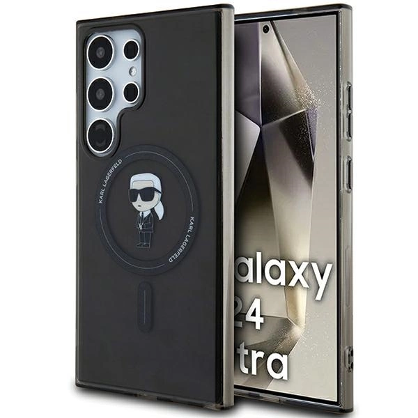 Karl Lagerfeld IML Ikonik MagSafe Case for Samsung Galaxy S24 Ultra - Blackeng