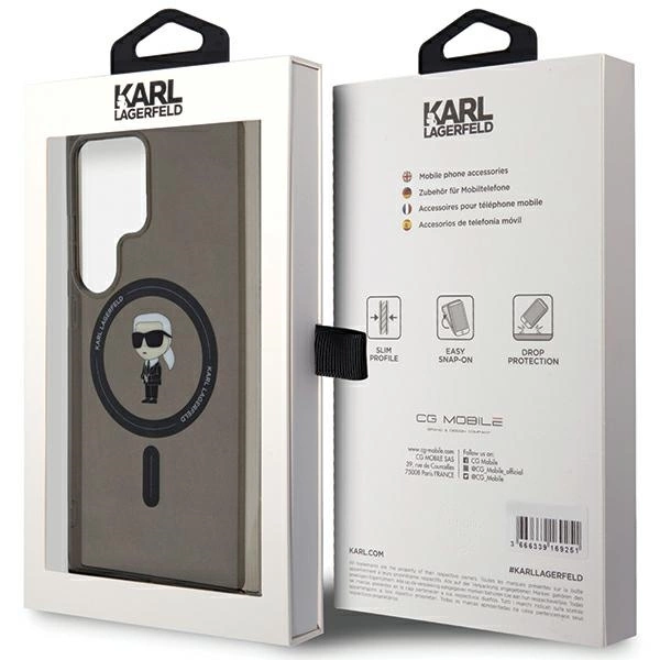 Karl Lagerfeld IML Ikonik MagSafe Case for Samsung Galaxy S24 Ultra - Blackeng