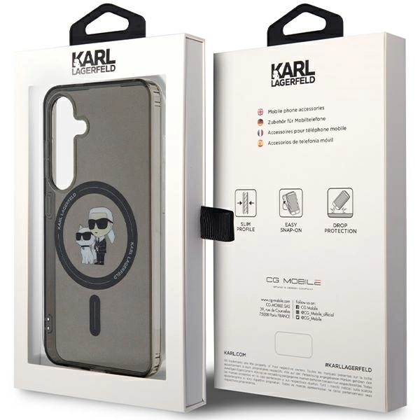 Karl Lagerfeld IML Karl&Choupette MagSafe case for Samsung Galaxy S24 - blackeng