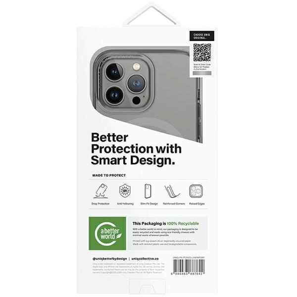 Uniq LifePro Xtreme Magclick Charging case for iPhone 15 Pro - grayeng