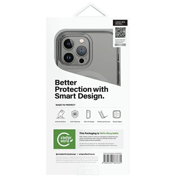 Uniq LifePro Xtreme Magclick Charging case for iPhone 15 Pro Max - grayeng