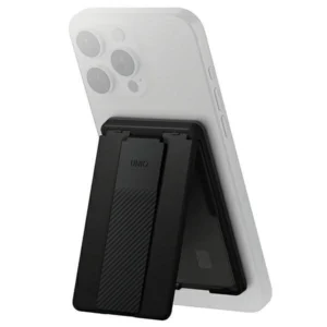 Uniq Heldro ID magnetic wallet with support and band - blackeng