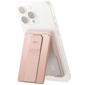 Uniq Heldro ID magnetic wallet with support and wristband - pinkeng