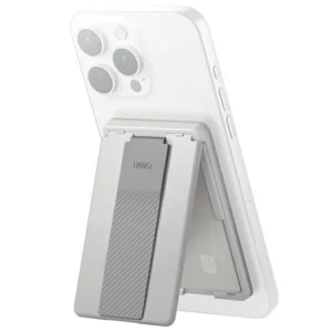 Uniq Heldro ID magnetic wallet with support and wristband - grayeng