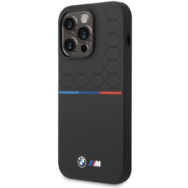 BMW M Silicone Pattern case for iPhone 14 Pro Max - blackeng