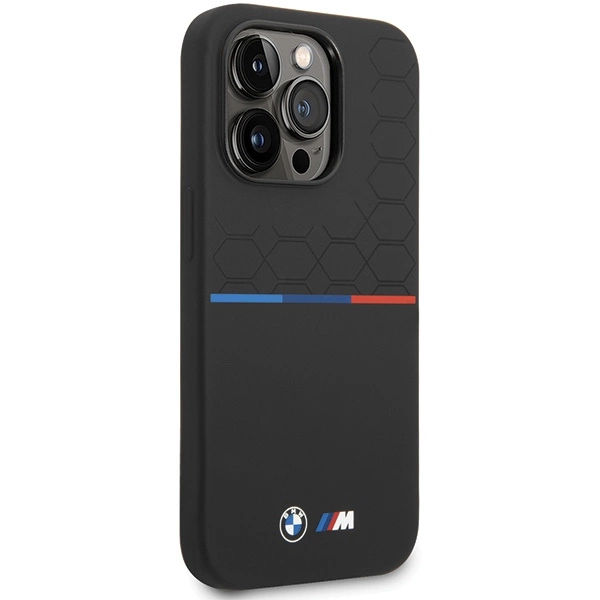 BMW M Silicone Pattern case for iPhone 14 Pro Max - blackeng