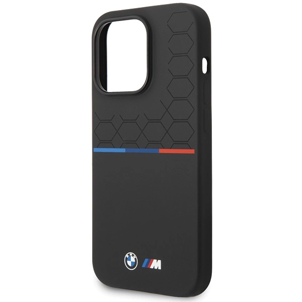 BMW M Silicone Pattern case for iPhone 14 Pro Max - blackeng