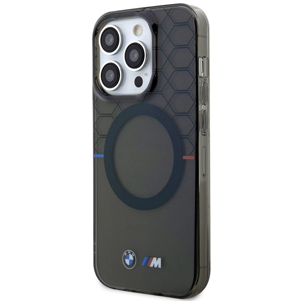 BMW Pattern MagSafe case for iPhone 15 Pro - grayeng