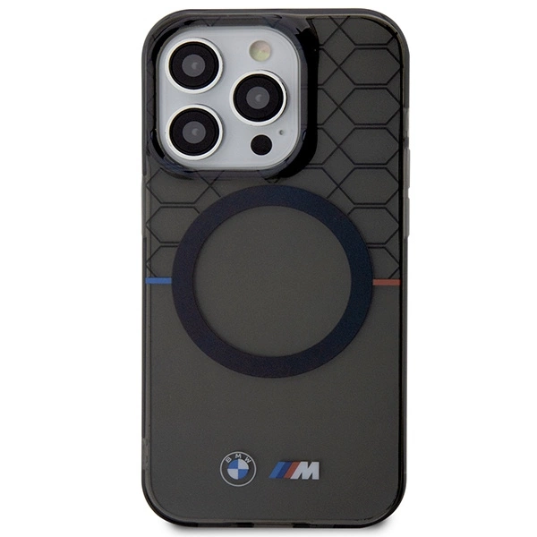 BMW Pattern MagSafe case for iPhone 15 Pro - grayeng