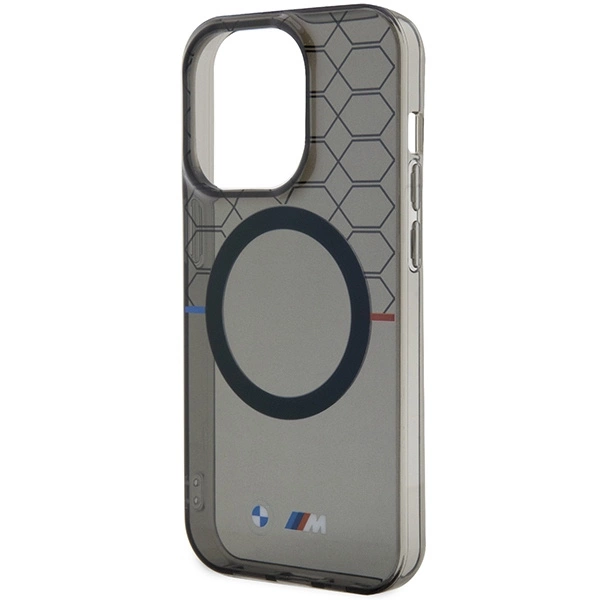 BMW Pattern MagSafe case for iPhone 15 Pro - grayeng