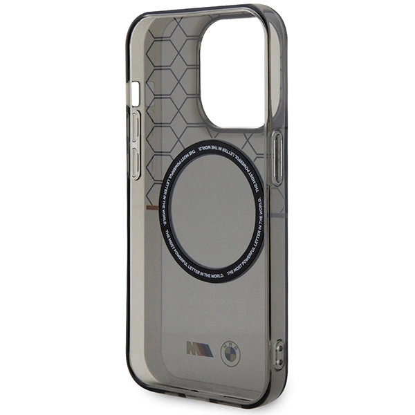 BMW Pattern MagSafe case for iPhone 15 Pro - grayeng