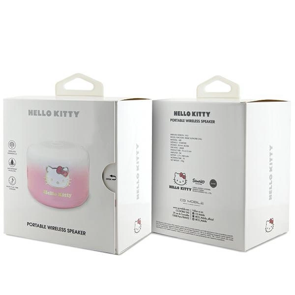 Hello Kitty Electroplate Gradient Bluetooth speaker - pinkeng