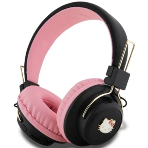 Hello Kitty Metal Logo Bluetooth on-ear headphones - pinkeng