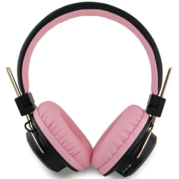 Hello Kitty Metal Logo Bluetooth on-ear headphones - pinkeng