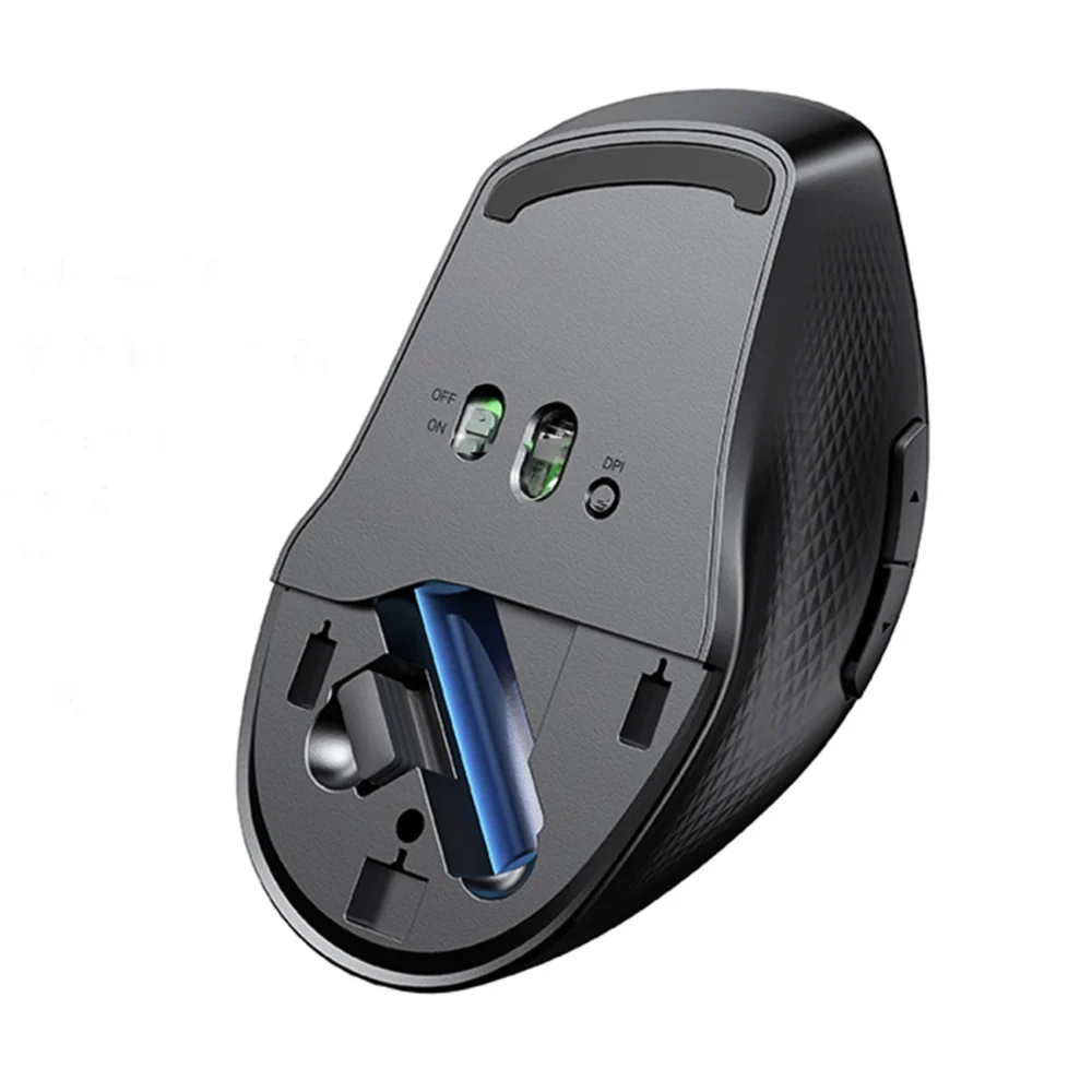 [RETURNED ITEM] Ugreen MU101 ergonomic wireless mouse Bluetooth 2.4 GHz - blueeng