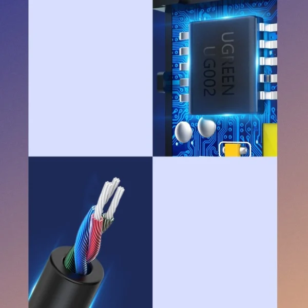 [RETURNED ITEM] Ugreen Bluetooth 5.3 audio receiver USB cable audio adapter AUX jack black (70601 CM309)eng