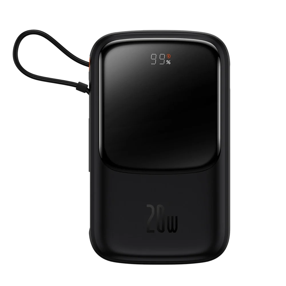 [RETURNED ITEM] Powerbank 10000mAh 20W Baseus Qpow Pro Overseas Edition + USB C 3A Cable - Blackeng
