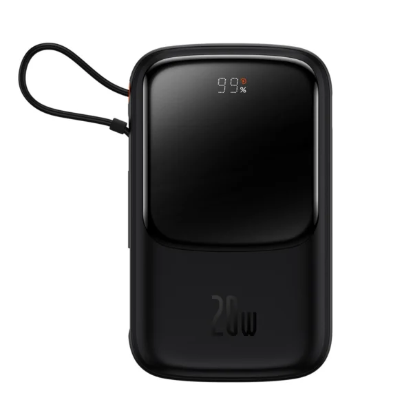 [RETURNED ITEM] Powerbank 10000mAh 20W Baseus Qpow Pro Overseas Edition + USB C 3A Cable - Blackeng