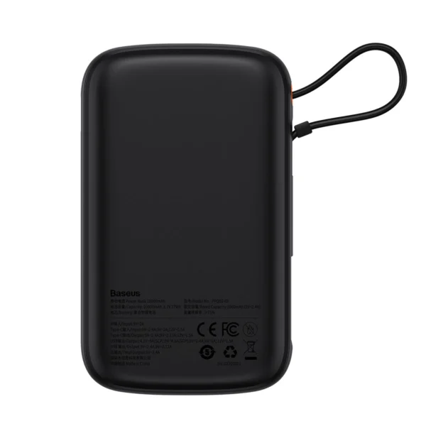 [RETURNED ITEM] Powerbank 10000mAh 20W Baseus Qpow Pro Overseas Edition + USB C 3A Cable - Blackeng