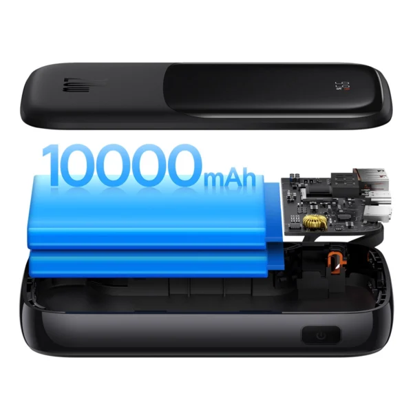 [RETURNED ITEM] Powerbank 10000mAh 20W Baseus Qpow Pro Overseas Edition + USB C 3A Cable - Blackeng