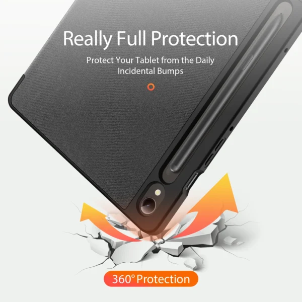 Dux Ducis Domo flip and smart sleep case for Samsung Galaxy Tab S9 - blackeng