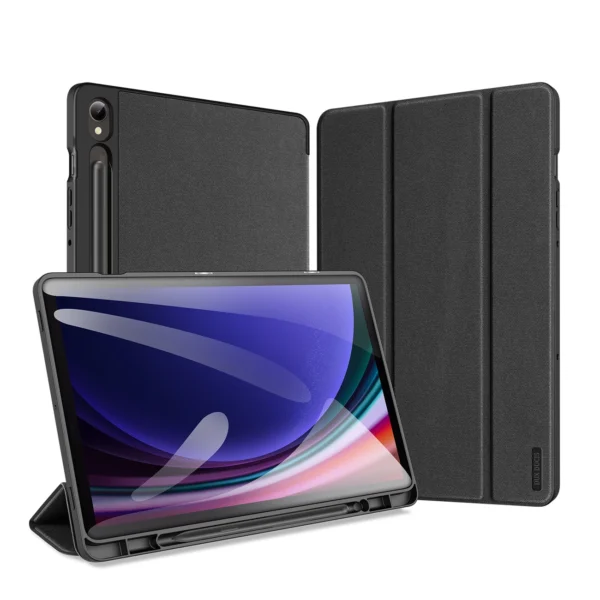 Dux Ducis Domo flip and smart sleep case for Samsung Galaxy Tab S9 - blackeng