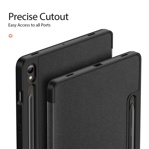 Dux Ducis Domo flip and smart sleep case for Samsung Galaxy Tab S9 - blackeng