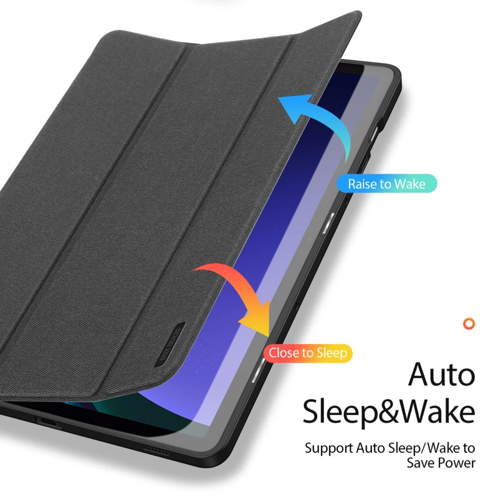 Dux Ducis Domo flip and smart sleep case for Samsung Galaxy Tab S9 - blackeng