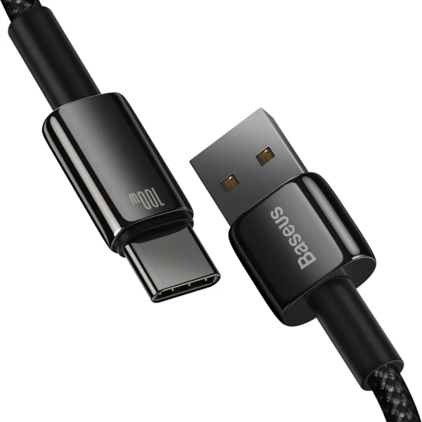 [RETURNED ITEM] Baseus Tungsten Gold cable USB-A - USB-C 480Mb/s 100W 2m black (CAWJ000101)eng