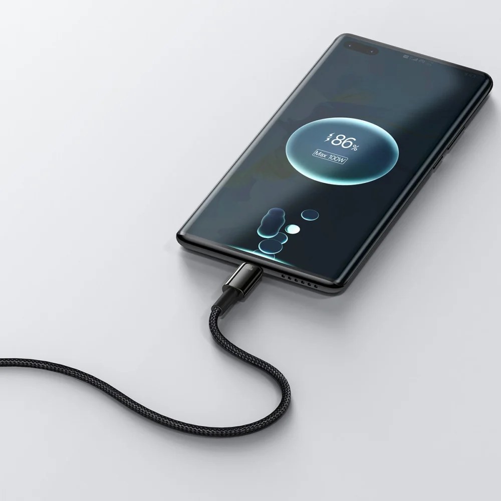 [RETURNED ITEM] Baseus Tungsten Gold cable USB-A - USB-C 480Mb/s 100W 2m black (CAWJ000101)eng