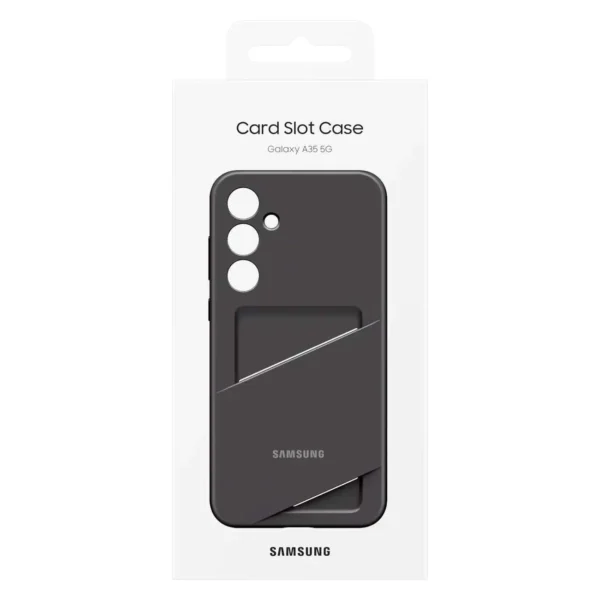 Samsung Card Slot Case EF-OA356TBEGWW with card slot for Samsung Galaxy A35 - blackeng