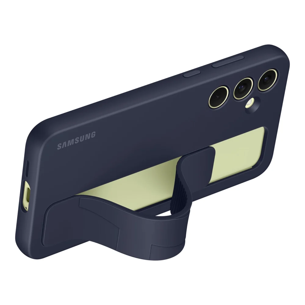 Etui Samsung Standing Grip Case EF-GA556TBEGWW na Samsung Galaxy A55 z uchwytem - niebiesko-czarnepol