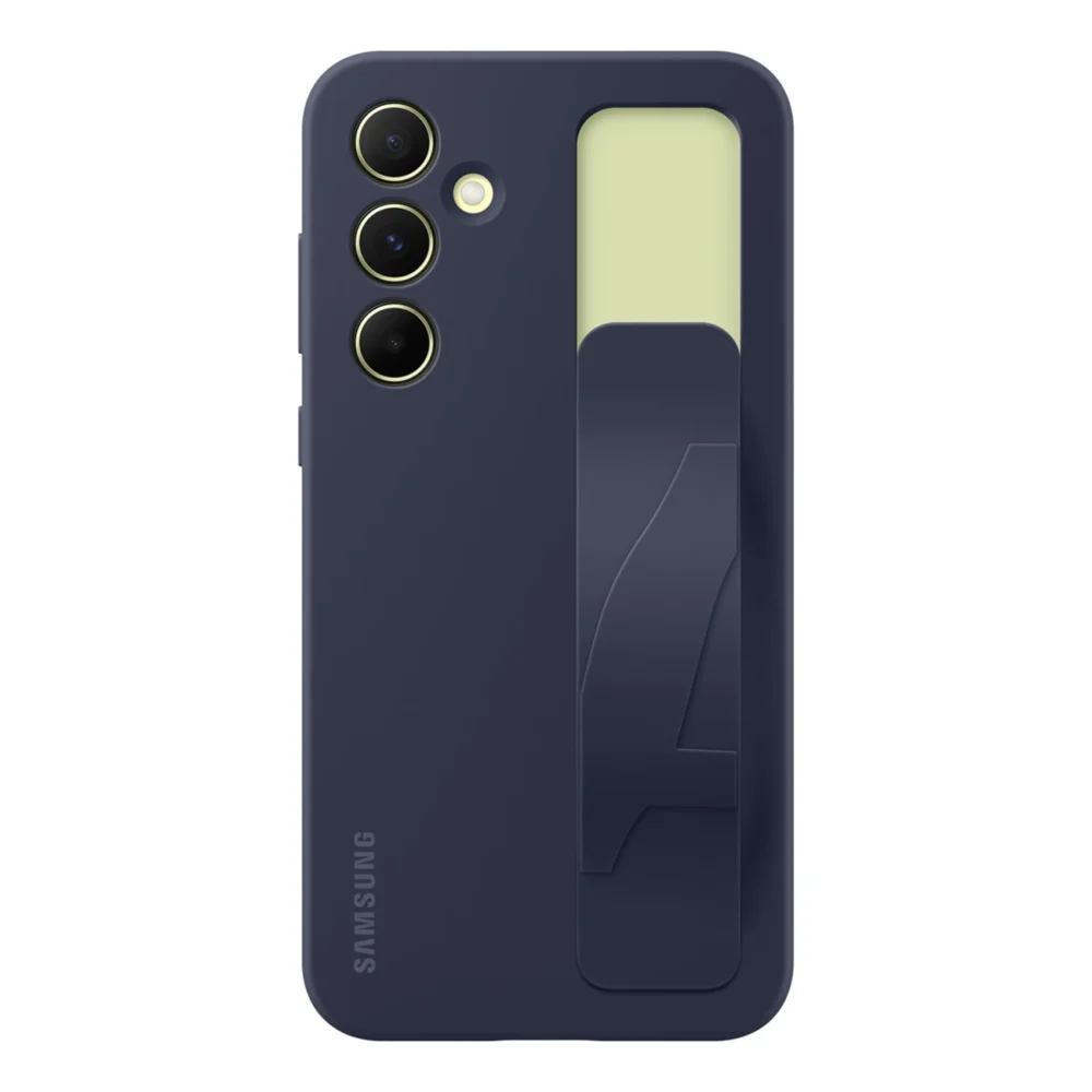 Etui Samsung Standing Grip Case EF-GA556TBEGWW na Samsung Galaxy A55 z uchwytem - niebiesko-czarnepol